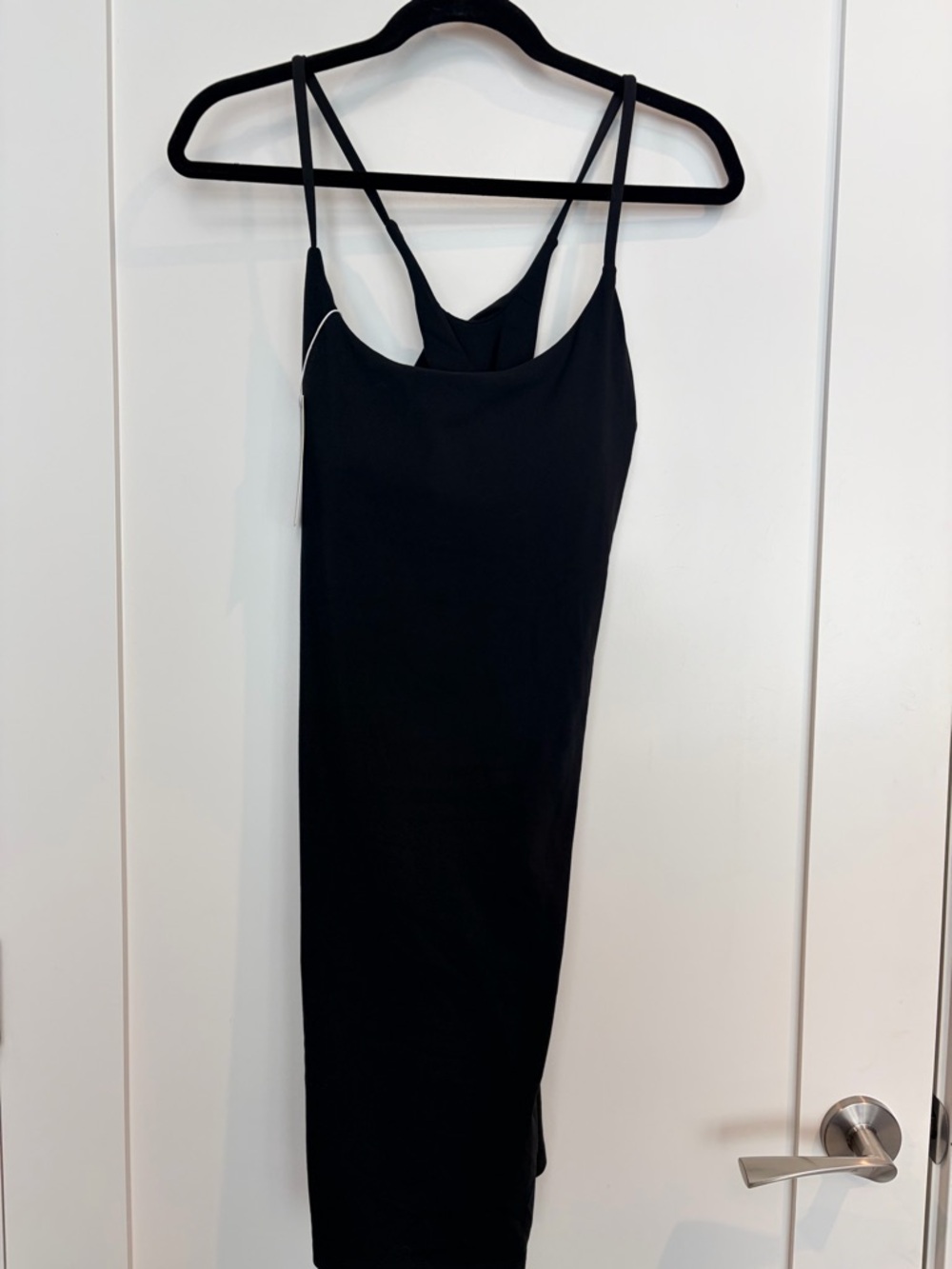 Halara Black Strappy Midi Dress Built-In Bra XL